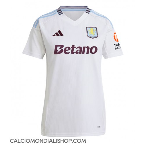 Maglie da calcio Aston Villa Seconda Maglia Femminile 2024-25 Manica Corta